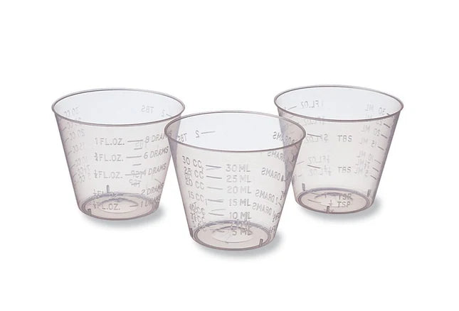 30ml DISPENSING CUP - DISPOSABLE 100pk