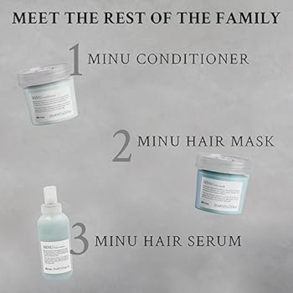 Davines MINU Shampoo 250ml clear squeeze bottle