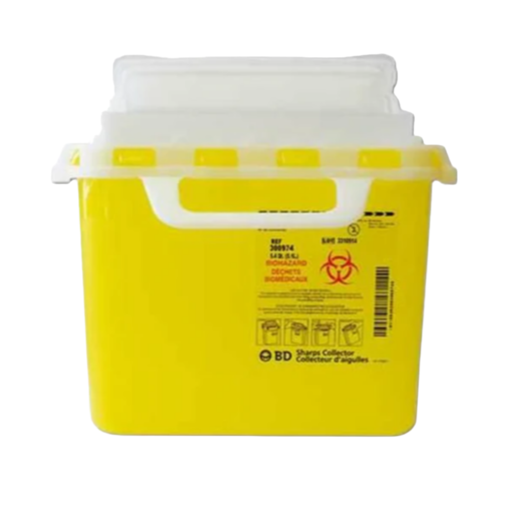 SHARPS COLLECTOR 5.4QT YELLOW