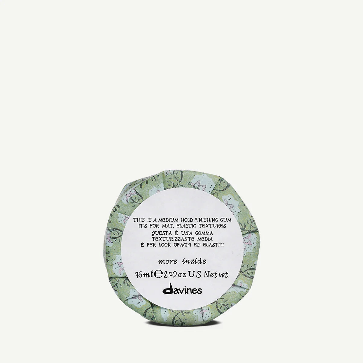 Davines This is a MEDIUM HOLD Finishing Gum 75ml tin