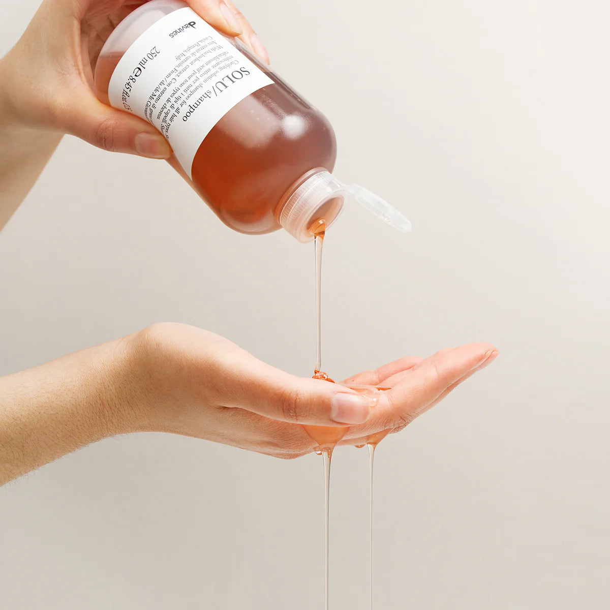 Davines SOLU SHAMPOO 150ml clear squeeze bottle