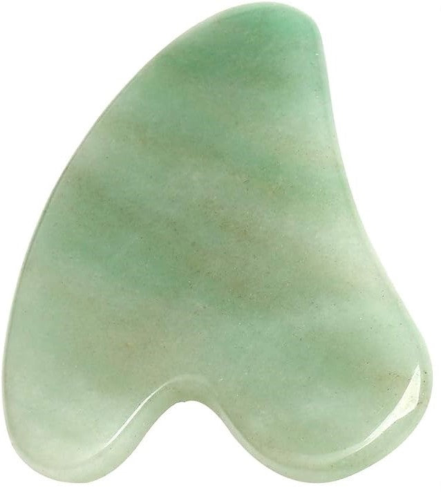 GUA SHA JADE STONE FACIAL MASSAGE TOOL SET OF 2