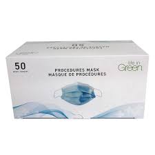 DISPOSABLE FACE MASK - BLUE "Life in Green"