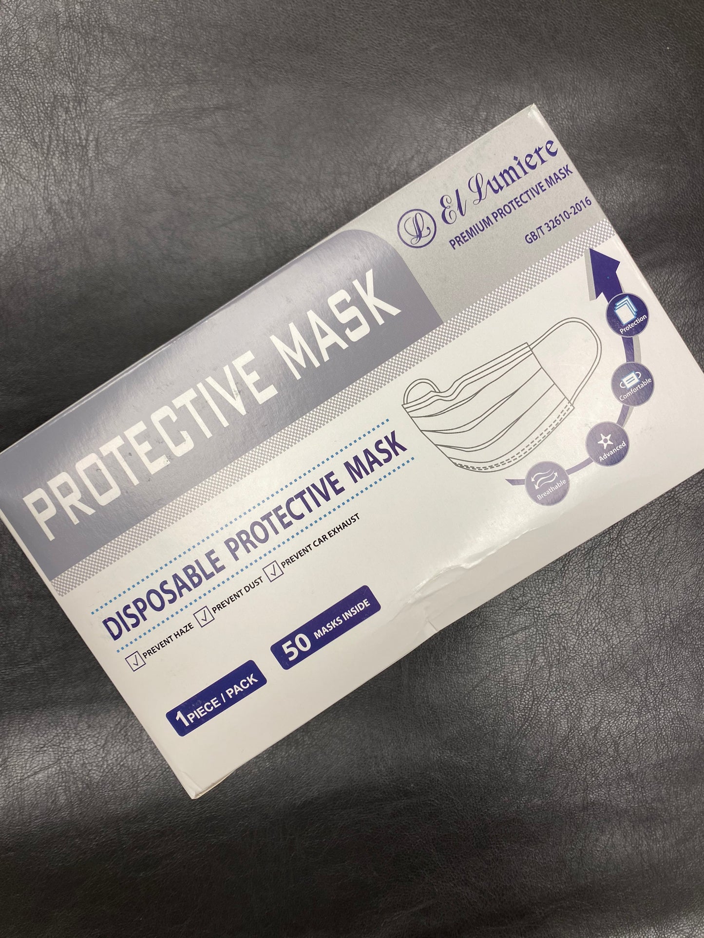 PROTECTIVE FACE MASKS 50pc