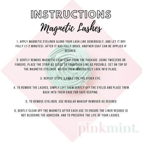 PINK MINT. MAGNETIC LASHES