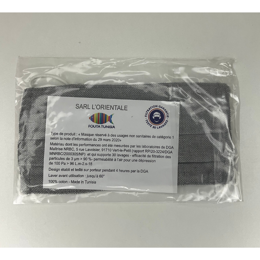 BERNARD CASSIERE - COTTON PROTECTIVED MASK