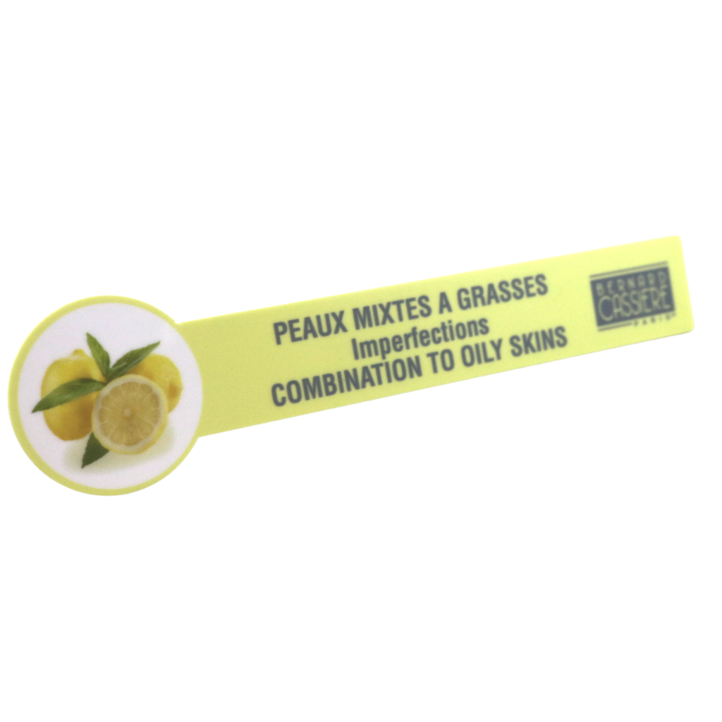 BERNARD CASSIERE PURITY LEMON MINT SHELF LABEL