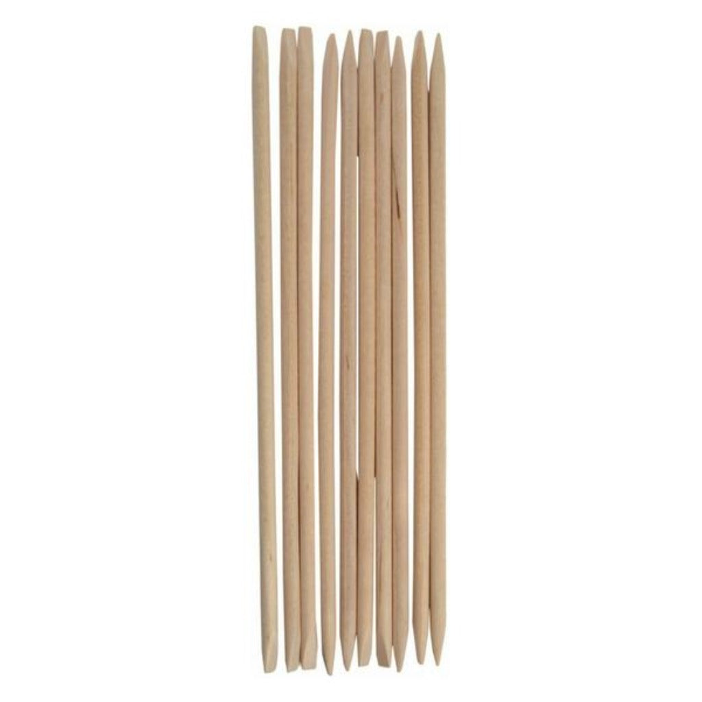 DISPOSABLE LONG BEVELED END WOOD STICKS