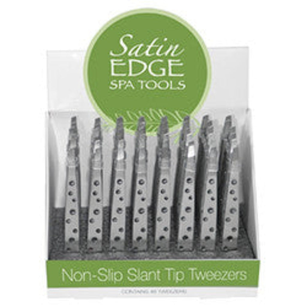 NON-SLIP SLANT TIP TWEEZER