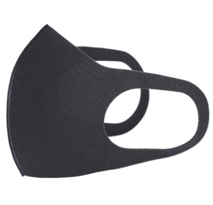 BLACK Reusable-Breathable FACE MASK