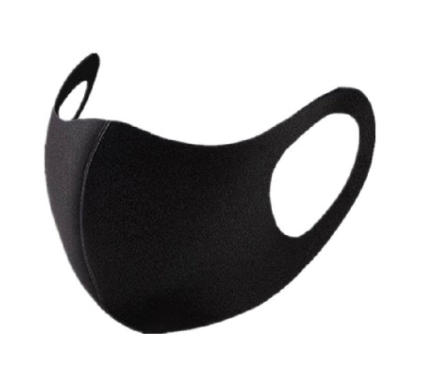 BLACK Reusable-Breathable FACE MASK