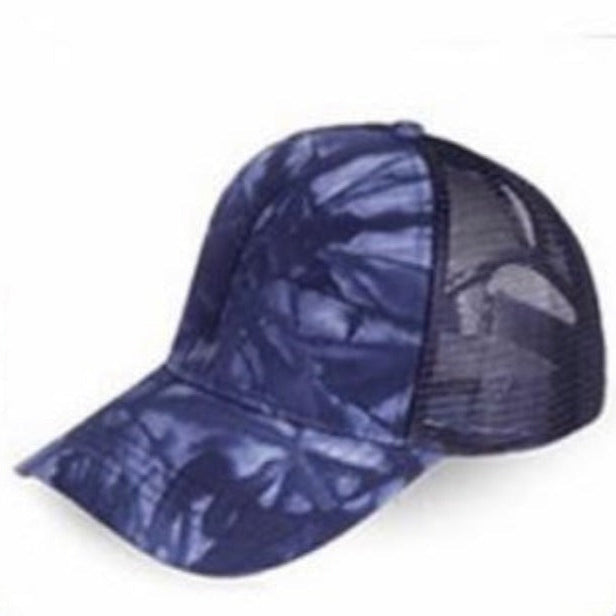 TIE DYED BALL CAP - PONYTAIL FRIENDLY