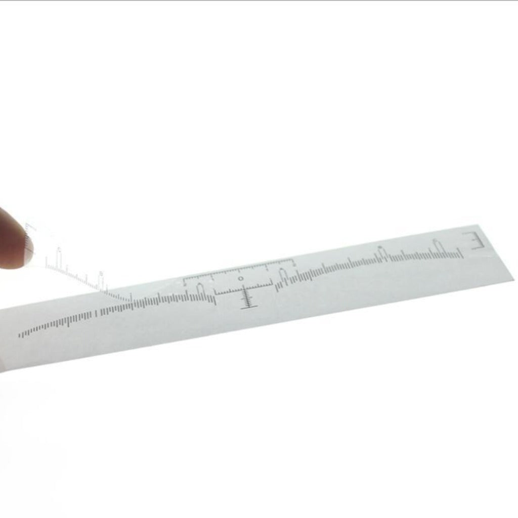 DISPOSABLE EYEBROW RULER STICKER 5pk