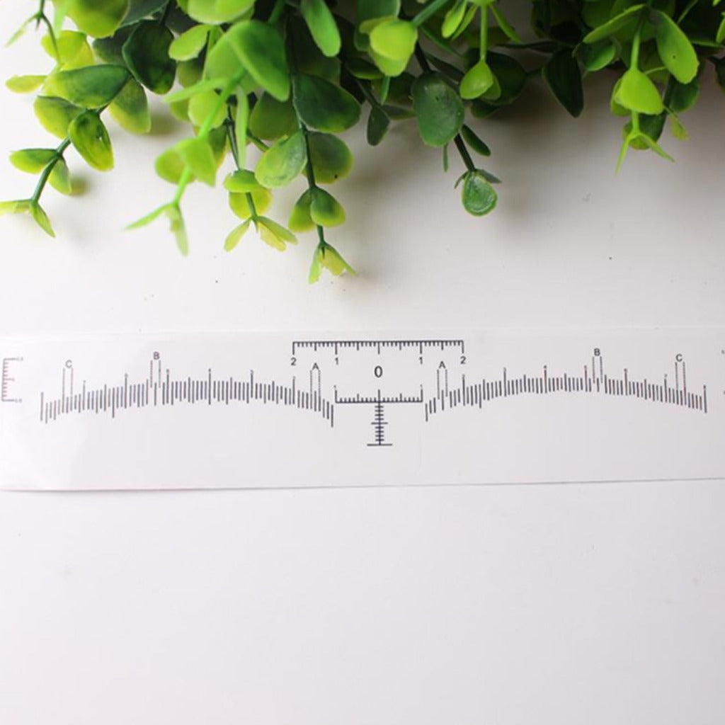DISPOSABLE EYEBROW RULER STICKER 5pk
