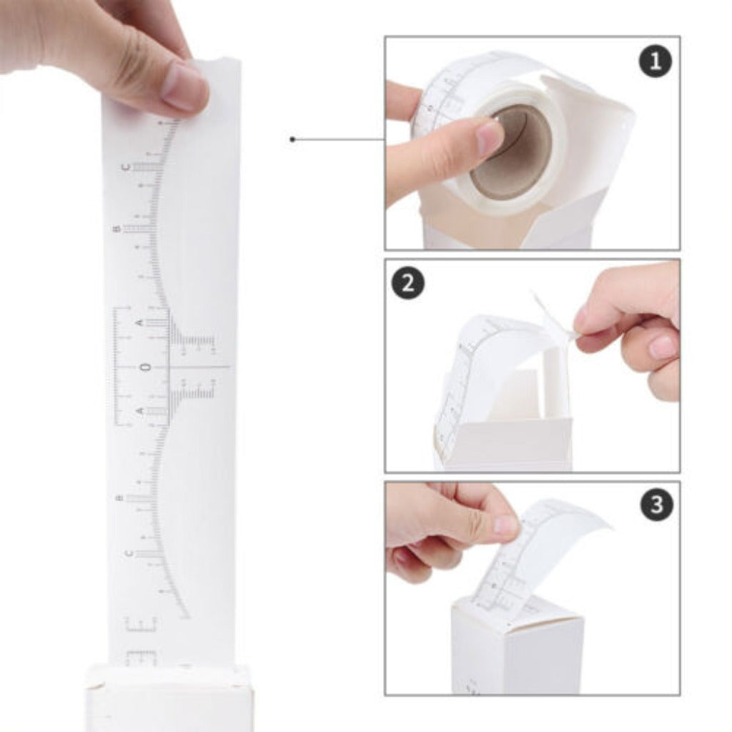 DISPOSABLE EYEBROW RULER