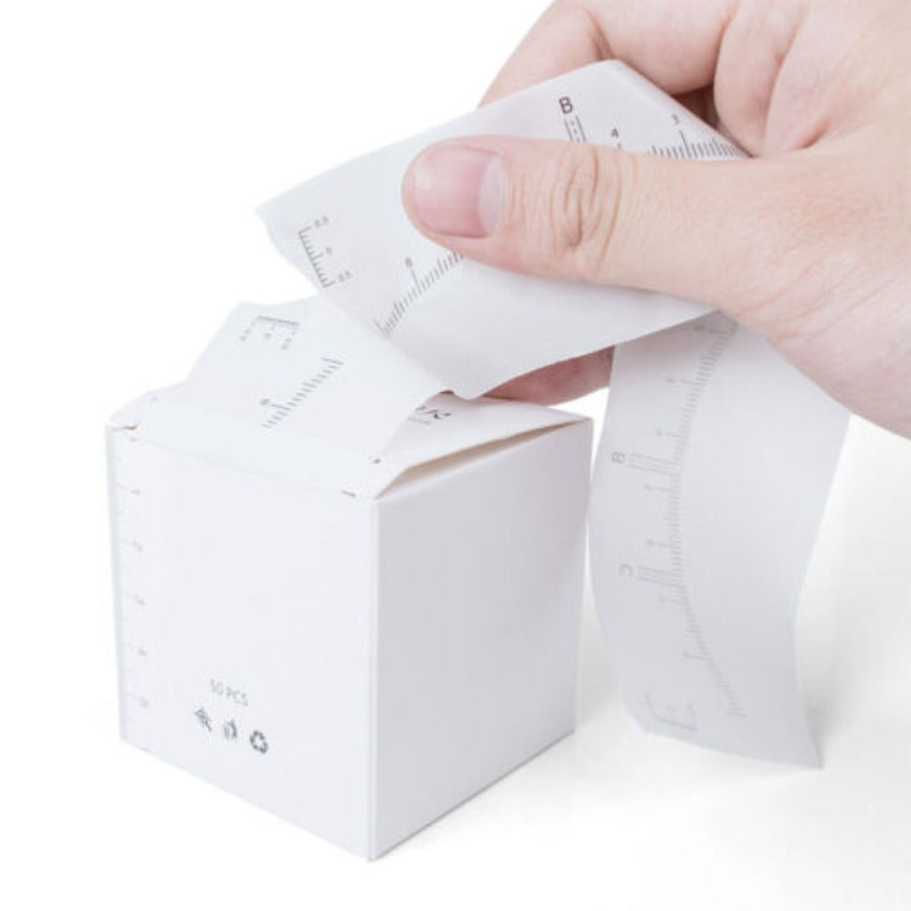 DISPOSABLE EYEBROW RULER