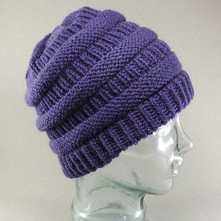 KNITTED PONYTAIL TOQUE