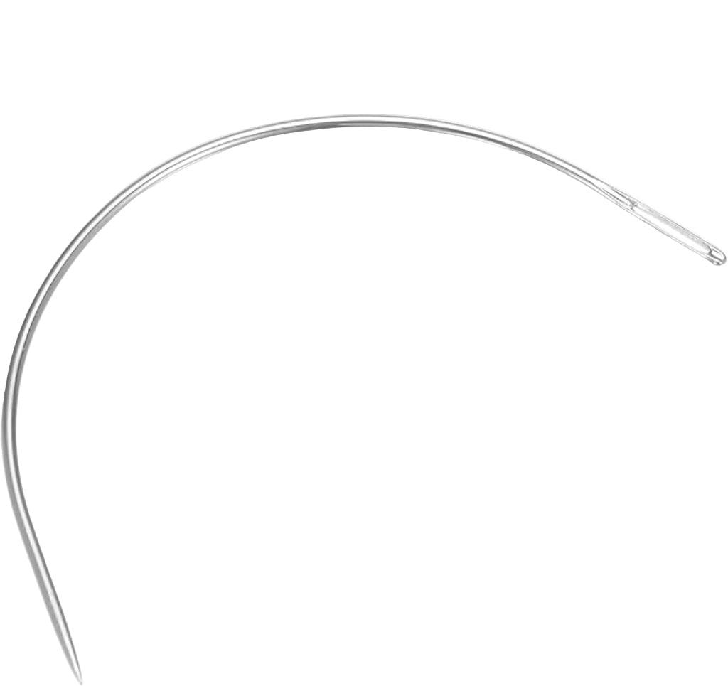 HAIR EXTENSION CURVED NEEDLES 3.5" 50 PC