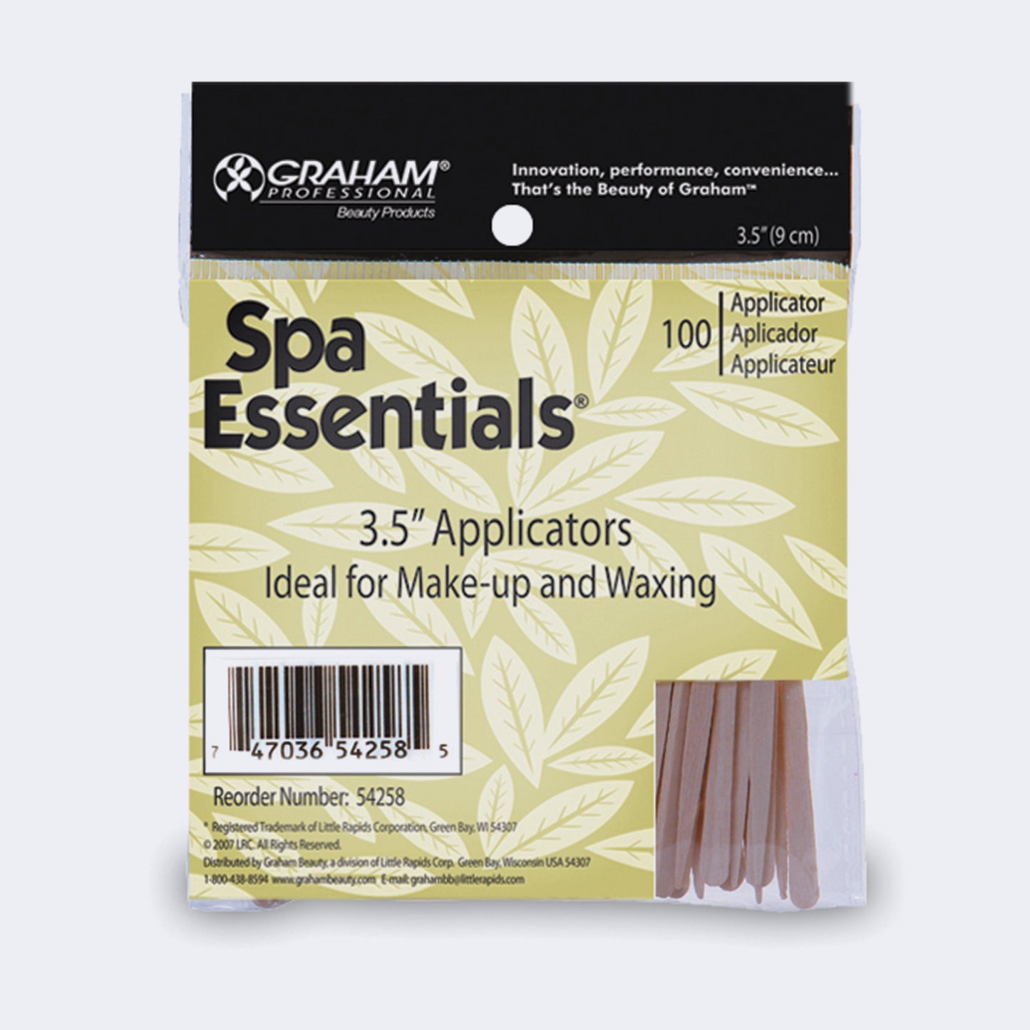 GRAHAM BEAUTY - WOOD APPLICATORS (3-1/2")