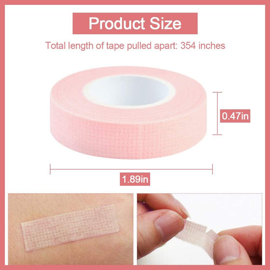 Pink lash tape