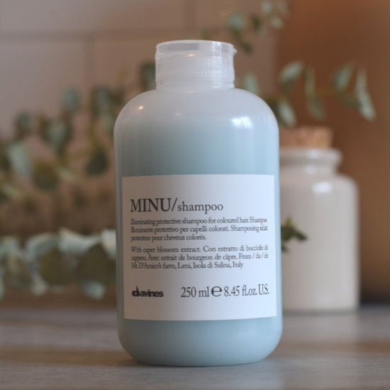 Davines MINU Shampoo 250ml clear squeeze bottle