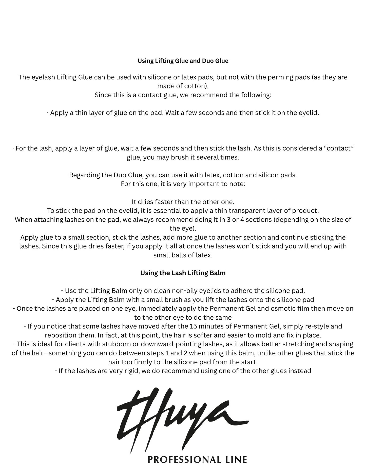 THUYA LASH LIFTING BALM adhesive