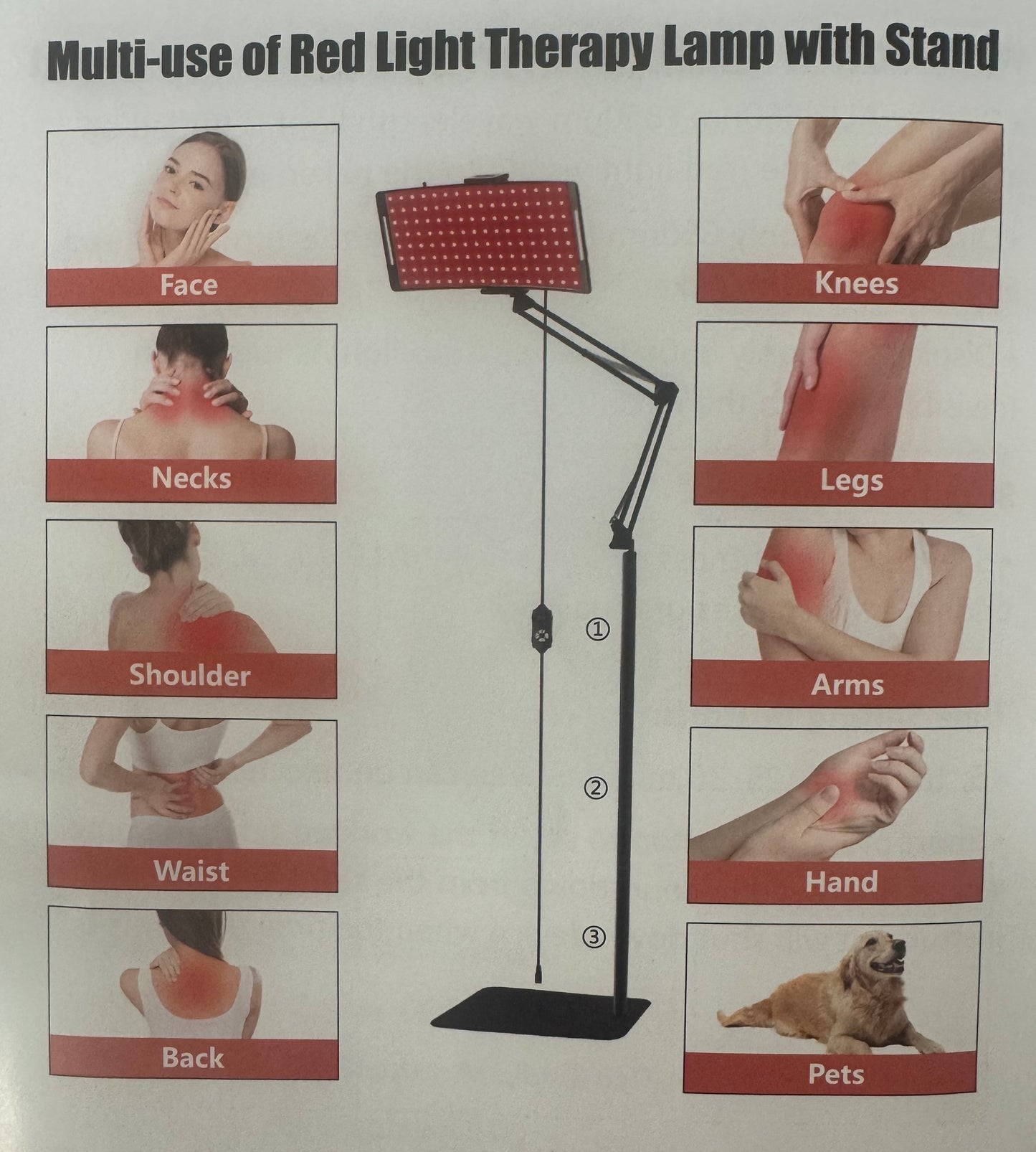 LED RED NIR LIGHT THERAPY PANEL