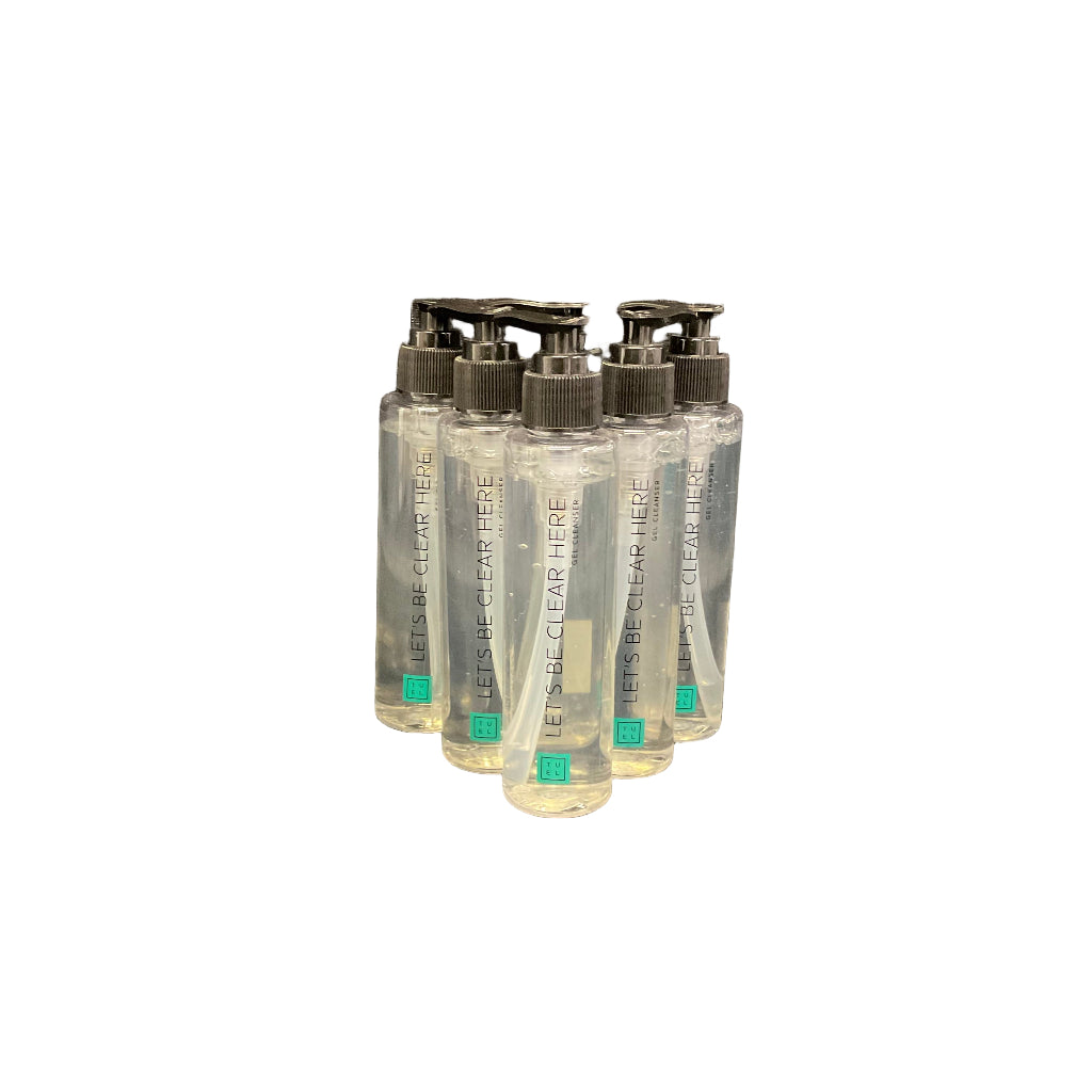 TUEL LET'S BE CLEAR HERE GEL CLEANSER