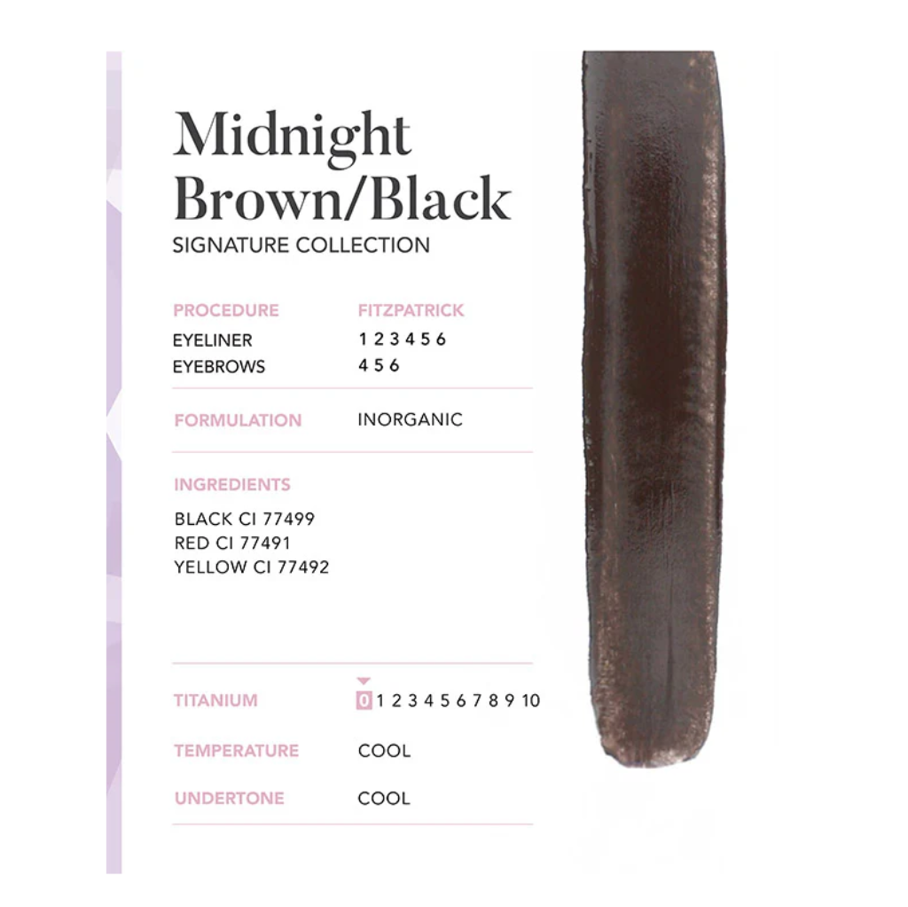 Midnight BROWN BLACK pigment