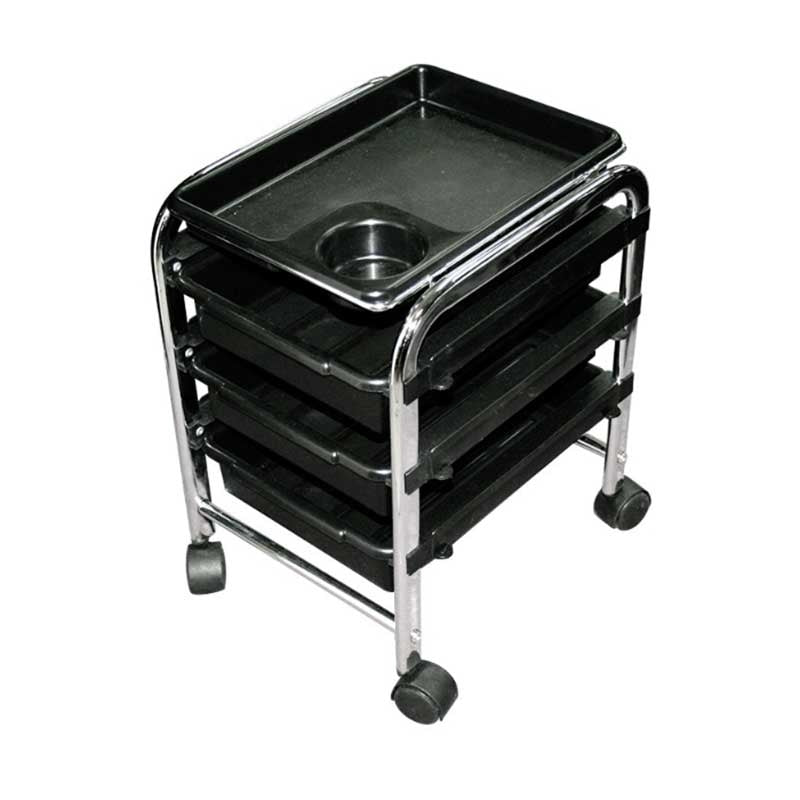 PEDICURE TROLLEY - BLACK | Beauty Cult Canada