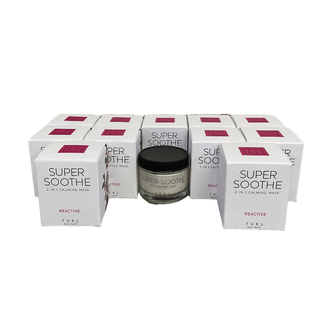 TUEL SUPER SOOTHE 2 IN 1 CALMING MASK