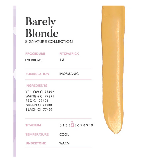 Barely Blonde pigment