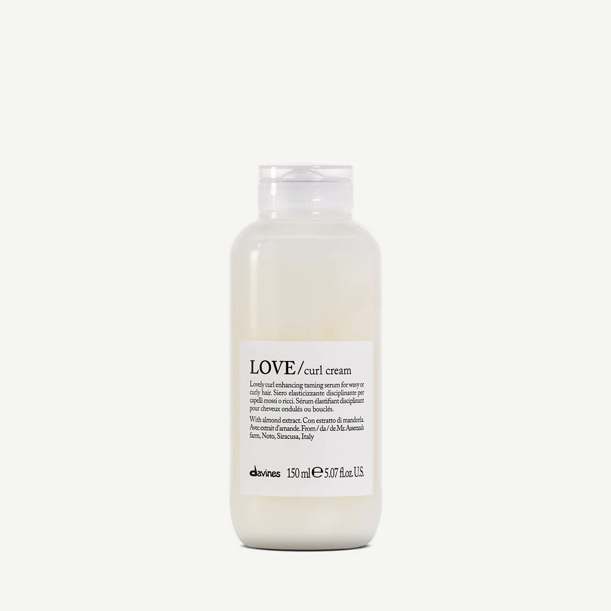 Davines LOVE CURL Cream 150ml clear squeeze bottle