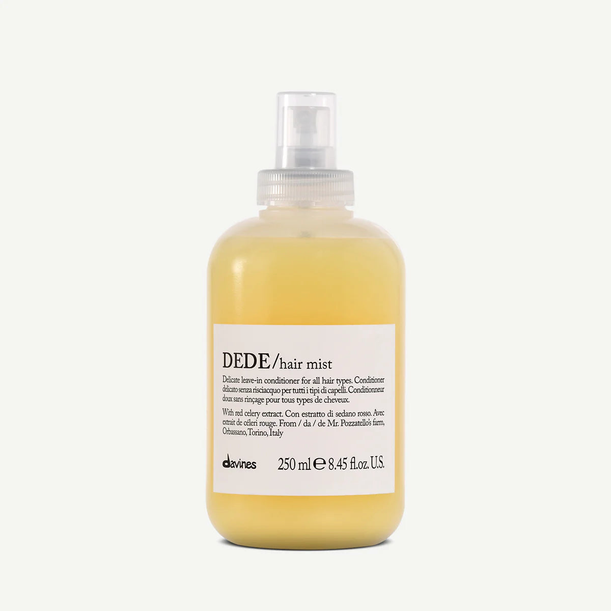 Davines DEDE Leave In Hair Mist 250ml clear spray bottle