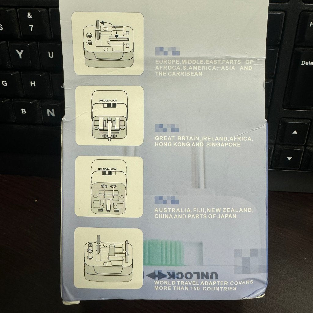 UNIVERSAL ADAPTOR PLUG - ALL IN ONE