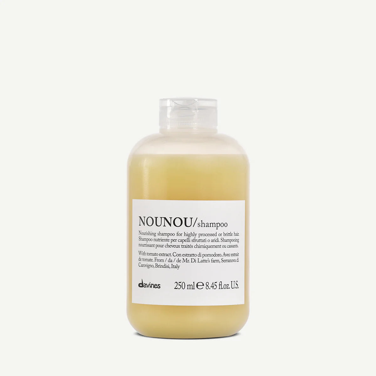 Davines NOUNOU Shampoo 250ml clear squeeze bottle