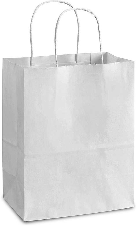 WHITE PAPER SHOPPING BAG - LG