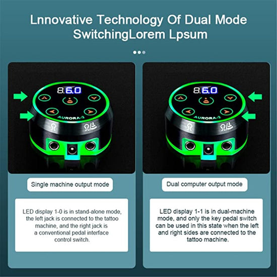 Aurora 2 Tattoo Power Supply for Tattoo Gun