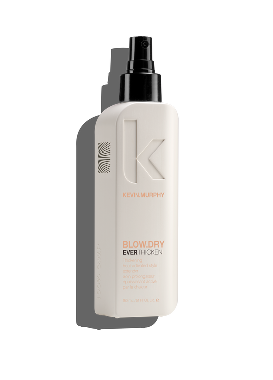 Kevin Murphy - blow dry ever thicken 150ml Activated by the heat of your blow dryer, this lightweight spray creates thicker fuller hair, that lasts. Helps lock out humidity to seal in a longer lasting blow dry.