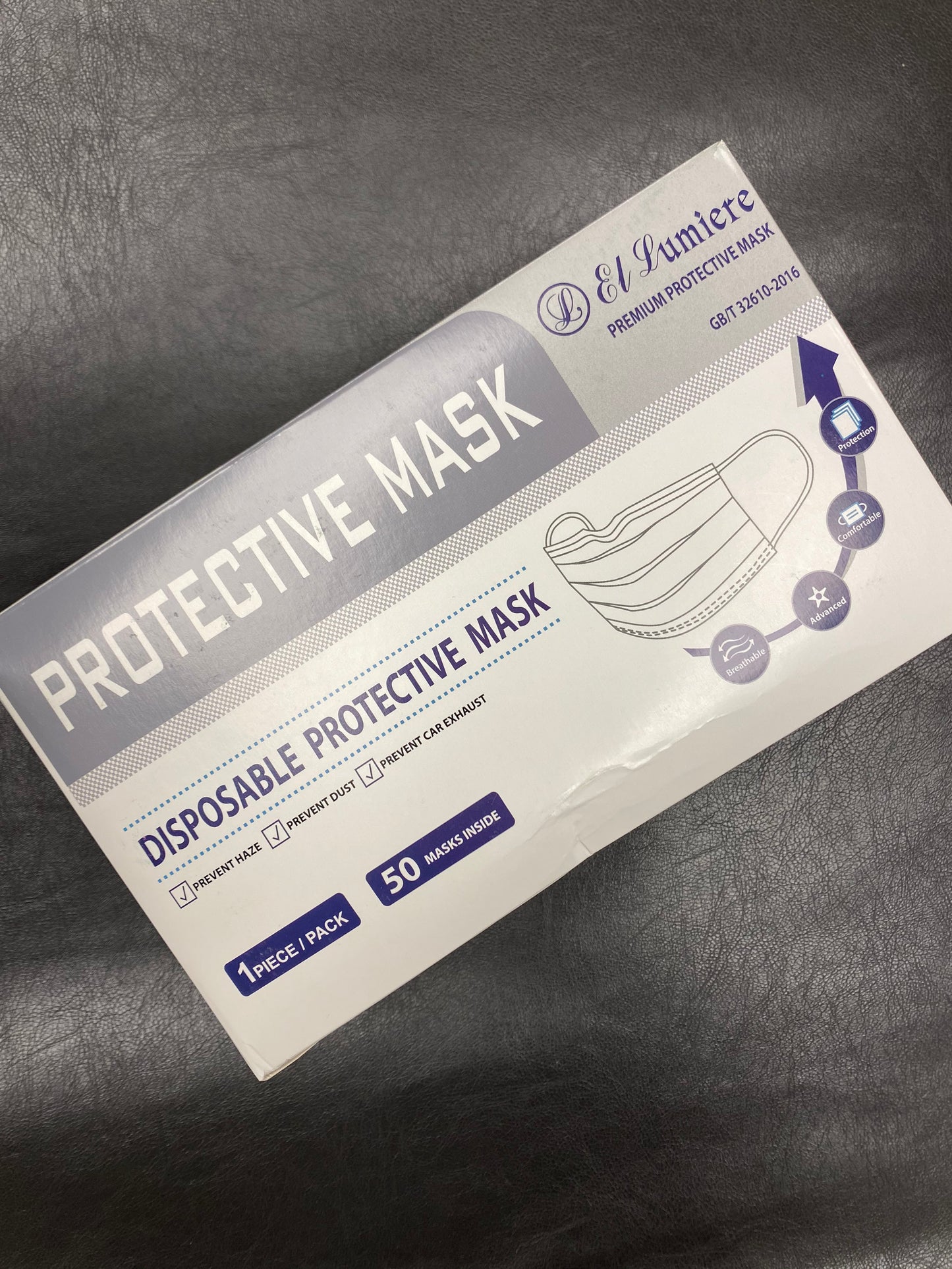 DISPOSABLE PROTECTIVE FACE MASKS