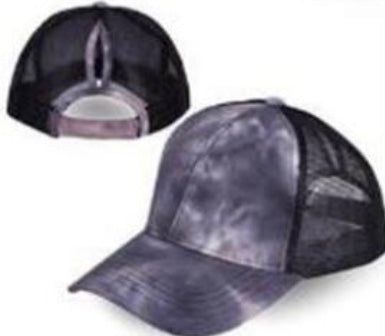 TIE DYED BALL CAP - PONYTAIL FRIENDLY