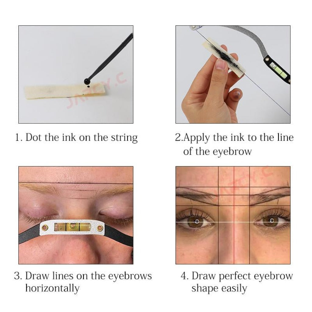 Eyebrow mapping bow tool