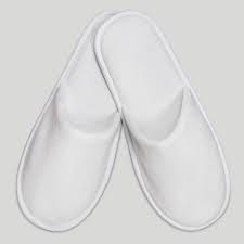 SPA SLIPPERS - WHITE TERRY CLOTH